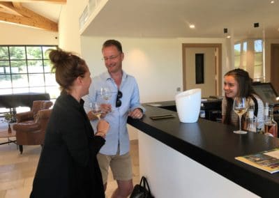 Provence Wine Tours - Hosts enjoying their wine tasting in Lubéron